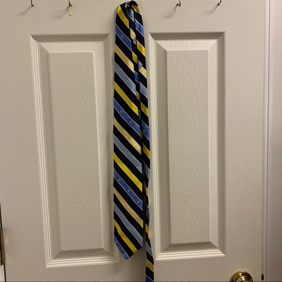 Brooks Brothers Blue and Yellow Tie - Picture 2 of 3